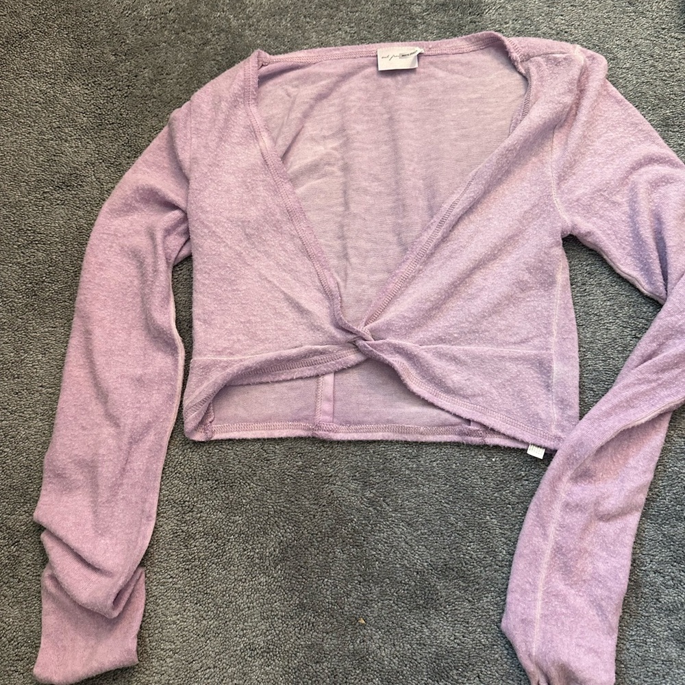 Lavender Twist Front Women's Top